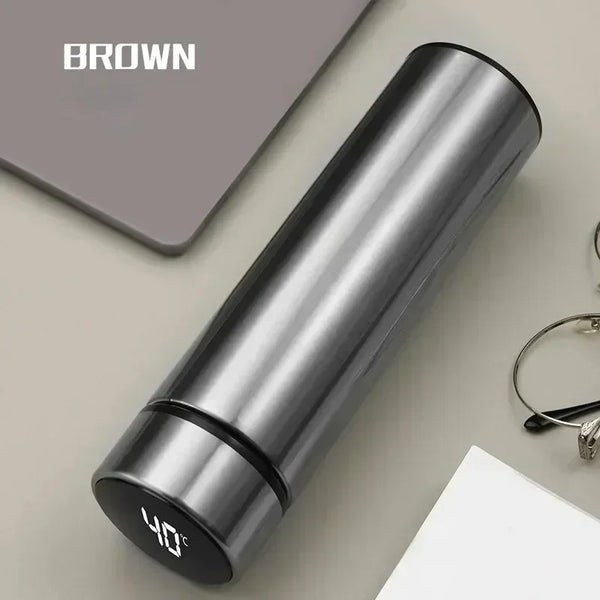 500ml Stainless Steel Thermos Bottle with Digital Temperature Display LED